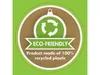 A marketing graphic with eco-friendly and recycled plastic information. Podgląd zdjęcia produktu