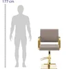 Expondo physa Friseurstuhl mit Fußstütze - 490 - 650 mm - Produktbild-Vorschau 2