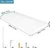 TRMLBE Strieška na vchodové dvere, 50x120 cm Strieška na Náhľad obrázku produktu 2