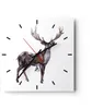 Wanduhr - Quadrat - Glasuhr - Liebes Tier Wild Wald - Produktbild-Vorschau 1