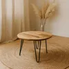 regalik Table basse ronde en chêne Ø80 cm – pieds métal Voir les images du produit 8