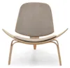 Poltrona di design DAHL - beige chiaro / rovere Anteprima dell’immagine prodotto 11