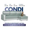 KomfortWelt24 Ecksofa mit Schlaffunktion und praktischem Produktbild-Vorschau 2