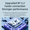 Marketing image showing text about Bluetooth 5.2 technology and a stylized graphic of '5.2'. Produktbild-Vorschau