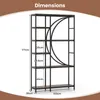 A diagram showing the dimensions of a bookshelf. Náhľad obrázku produktu