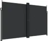Windscherm uittrekbaar 200x600 cm zwart Productafbeelding-voorbeeld 1