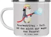 Mr. & Mrs. Panda Pott Feuerwehrfrau Heiß - Grau Pastell - Produktbild-Vorschau 1