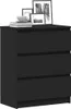 vidaXL Sideboard Schwarz 60x35x76 cm Holzwerkstoff Produktbild-Vorschau 2