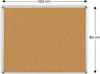 Bacheca in sughero (cornice in alluminio) 100x80 cm Anteprima dell’immagine prodotto 4