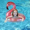 Aufblasbar Flamingo Schwimmring, Glitzer Rosa Schwimmring Produktbild-Vorschau 2