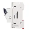 Side view of a white electrical component with gray and red accents, isolated on a white background. Náhled obrázku produktu