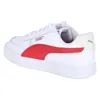 A side view of a white Puma sneaker with red and gold accents. Produktbild-Vorschau