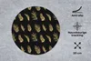 MuchoWow® Mauspad Mousepad Tropical - Schwarz - Blatt 20x20 Produktbild-Vorschau 2