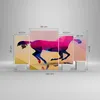 Bild auf Leinwand - Leinwandbild - Pferd Tiere Geometrie Produktbild-Vorschau 3