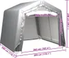 vidaXL Úložný stan 300x300 cm Steel Grey Náhled obrázku produktu 4