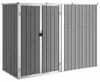 vidaXL Tuinhuis, grijs, 225x89x161 cm, verzinkt staal Productafbeelding-voorbeeld 1