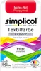 Simplicol Textilfarbe expert Mohn-Rot 150g - Farbe zum Produktbild-Vorschau 1
