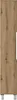 A vertical shot of a tall, narrow cabinet with a wood-like finish and white legs. Náhled obrázku produktu