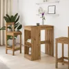 vidaXL Bartisch mit Regal Artisan-Eiche 90x47,5x103,5 cm Produktbild-Vorschau 3