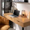 Tischlampen - 15 x 23 cm - Braun - Schwarz - Metall - Holz Produktbild-Vorschau 3