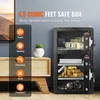 SucceBuy Coffre-fort à double porte, 4,5 pieds cubes, noir, Voir les images du produit 2