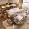 Abrihome Dvoulůžková postel z masivního dřeva 180x200 cm Náhled obrázku produktu 3