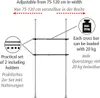 Wenko Teleskop-Kleiderstange, Ohne Bohren, Schwarz, für Produktbild-Vorschau 4
