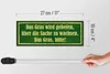 Holzschild Spruch 27x10cm Gras wird gebeten zu wachsen Produktbild-Vorschau 6