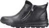A side view of a black leather ankle boot. Produktbild-Vorschau