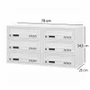 6-fach Briefkastenanlage Grau Ral 7035, 25 cm Tiefe, 6er Produktbild-Vorschau 6