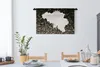 MuchoWow® Wandteppich Wandbehang Karte - Belgien - Punkte Produktbild-Vorschau 3