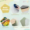 COSTWAY Set di sedute per bambini in legno a 3 pezzi, Anteprima dell’immagine prodotto 8