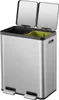 EKO - EcoCasa 1 Poubelle à pédale 30+30 litres - Acier Voir les images du produit 2
