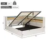 Flieks Hydraulisches Schlafsofa 140x200cm mit Stauraum, Produktbild-Vorschau 3