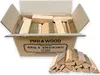 PINI 10 Kg Mini bois de chauffage hêtre 15 cm séché pour Voir les images du produit 1