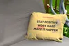 MuchoWow® Outdoor Kissen - Bleib positiv, arbeite hart, Produktbild-Vorschau 2