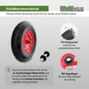 Schubkarrenrad Ersatzrad Vollgummi 4.80/4.00-8 mit Achse Produktbild-Vorschau 2