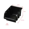 Sichtlagerbox Sortierbox Lagerbox Stapelbox schwarz NP4 Produktbild-Vorschau 2