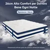 Materasso 160x200 cm, 26 cm di spessore, con Topper Anteprima dell’immagine prodotto 9