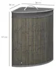 HOMCOM Bambus Wäschekorb mit Deckel 55L Wäschesammler mit Produktbild-Vorschau 3