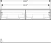 Geberit 502.314.01.2, Weiß, Chrom, 2 Schublade(n), 1184 mm, Produktbild-Vorschau 1