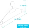 Kleiderbügel weiß 100 Stück mit drehbaren Haken, Bügel aus Produktbild-Vorschau 3