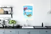 MuchoWow® Poster Strandkorb - Blumen - Sonnenschirm - Produktbild-Vorschau 3