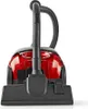 Close-up front view of a red and black cylinder vacuum cleaner. Náhľad obrázku produktu
