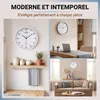 MONZANA® Horloge murale radio pilotée à quartz silencieuse Voir les images du produit 5