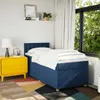 vidaXL Boxspringbett mit Matratze Blau 90x190 cm Stoff Produktbild-Vorschau 4