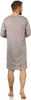 Herren Nachthemd langarm Sleepshirt; Grau M Náhled obrázku produktu 3