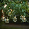 LED Lichterkette CHANIA - Solar - 8 warmweiße LED - L: 245cm - Lichtsensor - Outdoor - klar Produktbild-Vorschau