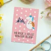 Mr. & Mrs. Panda Postkarte Einhorn Bergsteiger - Rot Produktbild-Vorschau 2