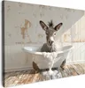 Wanddeko 70x50 cm - BadezimmerEsel, Leinwand Bilder, Produktbild-Vorschau 1